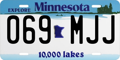 MN license plate 069MJJ
