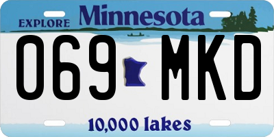 MN license plate 069MKD