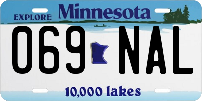 MN license plate 069NAL