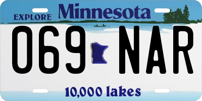 MN license plate 069NAR