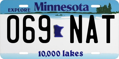 MN license plate 069NAT