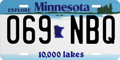 MN license plate 069NBQ