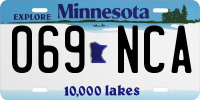 MN license plate 069NCA