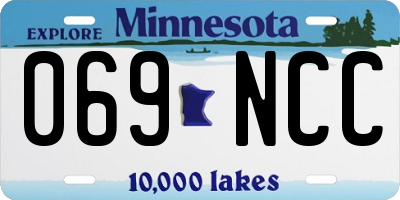 MN license plate 069NCC