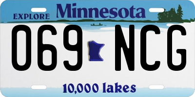 MN license plate 069NCG
