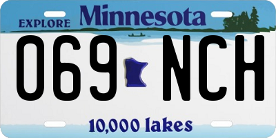 MN license plate 069NCH