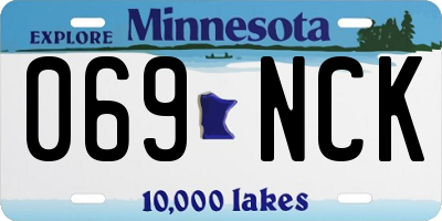 MN license plate 069NCK