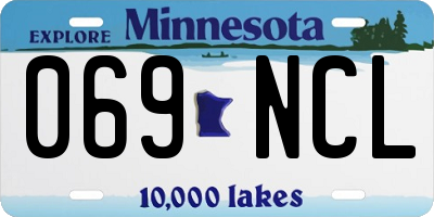 MN license plate 069NCL