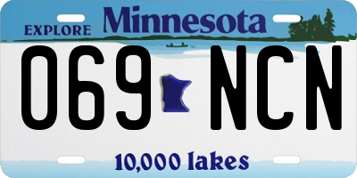 MN license plate 069NCN