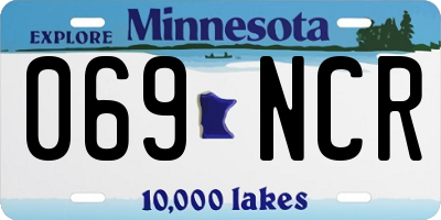 MN license plate 069NCR
