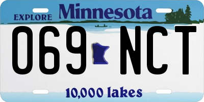 MN license plate 069NCT