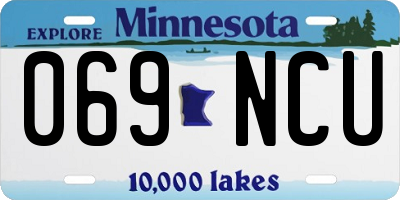 MN license plate 069NCU