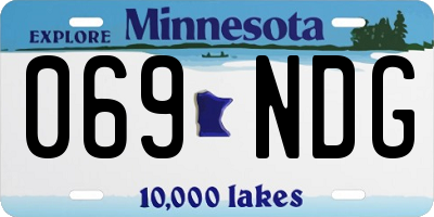 MN license plate 069NDG