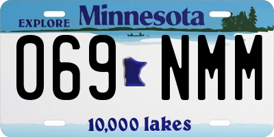 MN license plate 069NMM