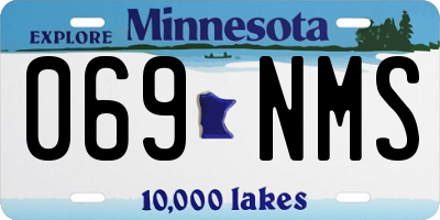 MN license plate 069NMS
