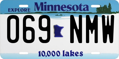 MN license plate 069NMW