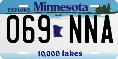 MN license plate 069NNA