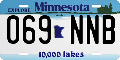 MN license plate 069NNB