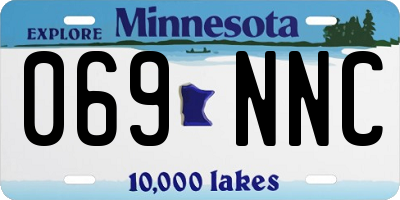 MN license plate 069NNC