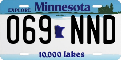 MN license plate 069NND