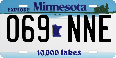 MN license plate 069NNE