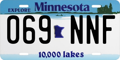 MN license plate 069NNF