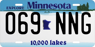 MN license plate 069NNG