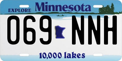 MN license plate 069NNH