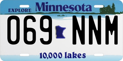 MN license plate 069NNM