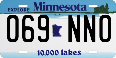 MN license plate 069NNO