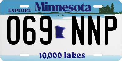 MN license plate 069NNP
