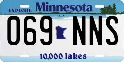 MN license plate 069NNS