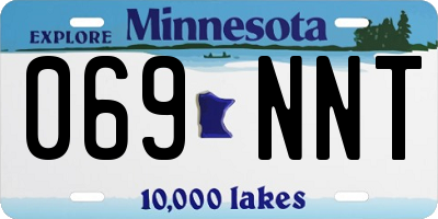 MN license plate 069NNT