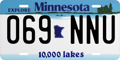 MN license plate 069NNU