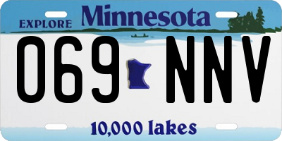 MN license plate 069NNV