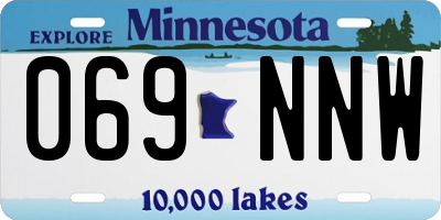 MN license plate 069NNW