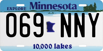 MN license plate 069NNY