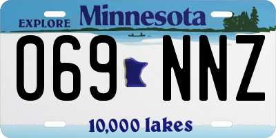 MN license plate 069NNZ