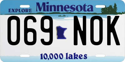 MN license plate 069NOK