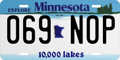 MN license plate 069NOP