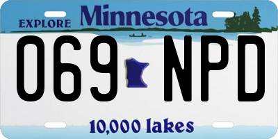 MN license plate 069NPD