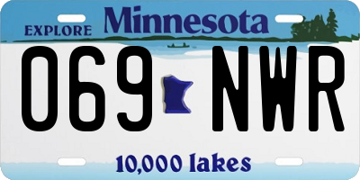 MN license plate 069NWR