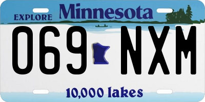 MN license plate 069NXM