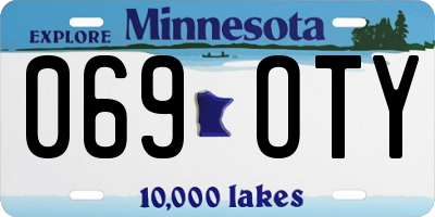MN license plate 069OTY