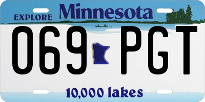 MN license plate 069PGT