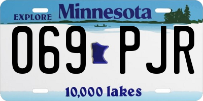 MN license plate 069PJR
