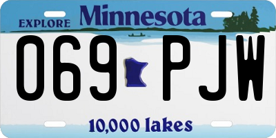 MN license plate 069PJW