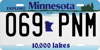 MN license plate 069PNM