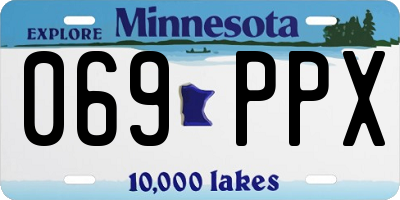 MN license plate 069PPX