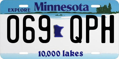 MN license plate 069QPH